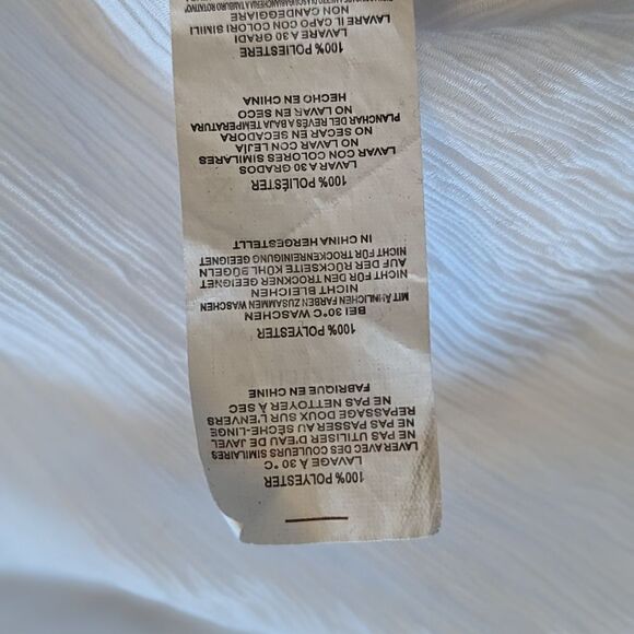 PrettyLittleThing White Sheer Mini Dress Top or Coverup - Picture 6 of 8